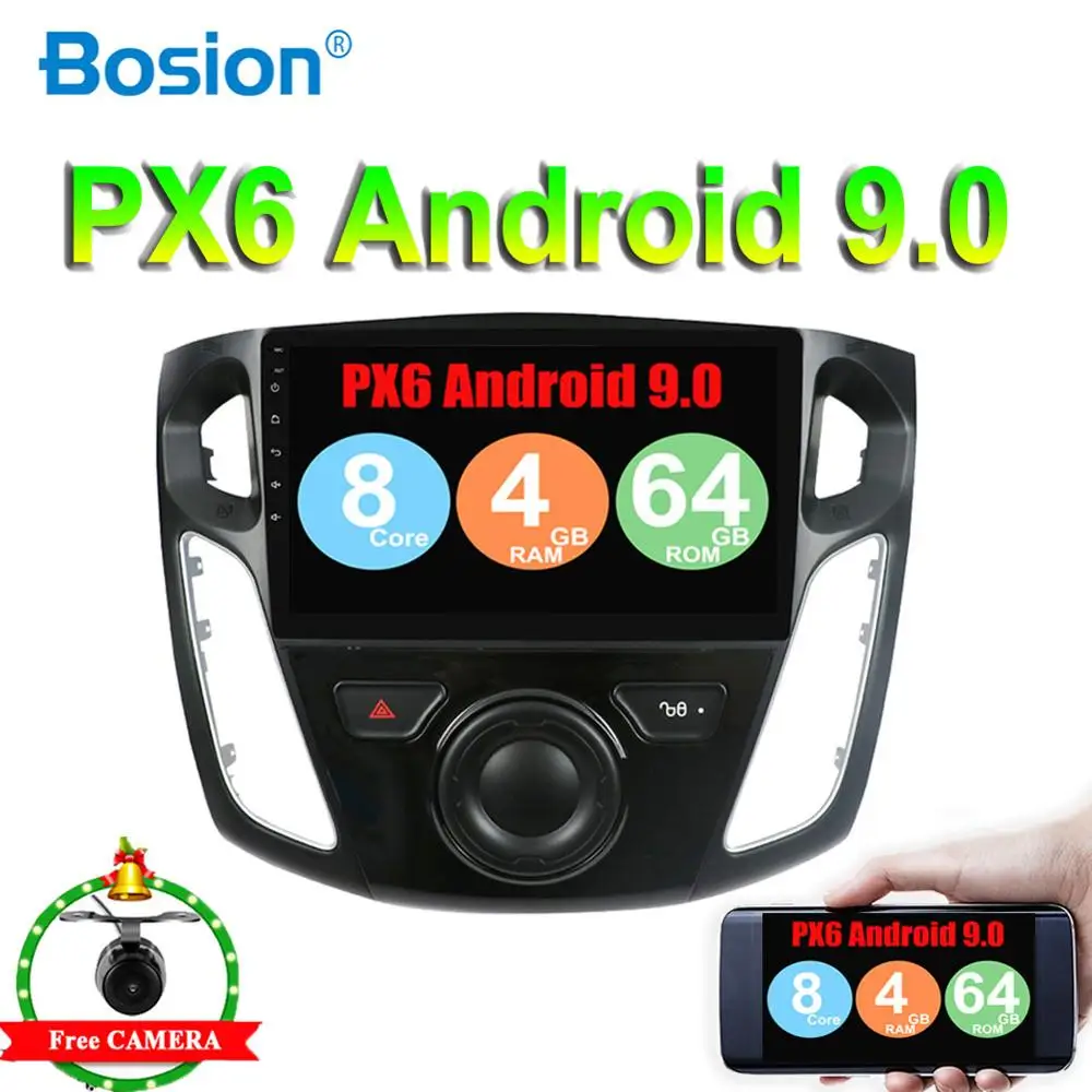 4G ram 2 din Android gps для Ford Focus 3 2012 2013 автомобильный магнитофон стерео wifi RDS автомобильный dvd мультимедийный плеер