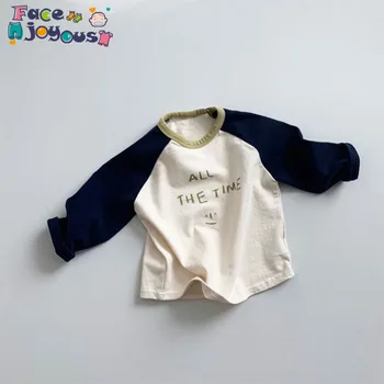 

2020 New Spring Fashion Baby Long Sleeve T Shirt Girl Letters Print Top Baby Boy T Shirt Casual Kids Tee Girls Clothes
