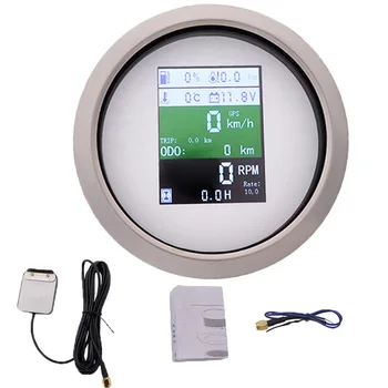 

Digital GPS Speedometer Gauge Tachometer 85MM 6 in 1 Multi-functional Gauges With Fuel Level Water Temp Oil Pressure Alarm 9-32V