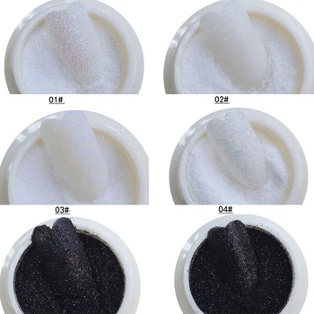 

6jars/lot granulated sugar nail powder /ultrafine particles nail deco starlight powder/ sugary texture powder for 3D nail design