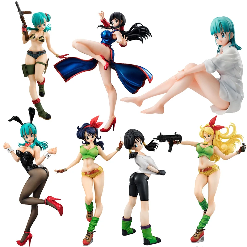 

Bulma Bunny Girl Videl Artificial Person 18 Chichi Lunch Dragon Ball Japanese Anime Figures Action Toy Pvc Model Collection