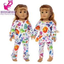 Кукла Одежда Пижама на Хэллоуин комплект подходит для 43 см кукла oufit 18 дюймов американская кукла зимняя одежда Рождественский подарок