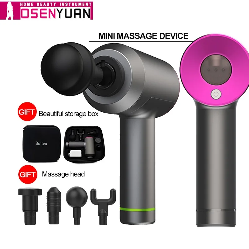 

2020 Newest !Therapy Massage Guns 3 Gears Muscle Massager Pain Sport Massage Machine Relax Body Slimming Relief 5 Heads With Bag