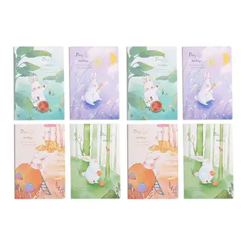 

8Pcs Adorable Cover Notebook Thread Stitching Notebooks Diary Stationery for Student School Office Supplies (A5, Random Pattern)