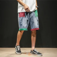 Летние новые мужские шорты, модные повседневные свободные эластичные шорты высокого качества, Мужская брендовая одежда, Бермуды для скейтборда, мужские шорты для бега