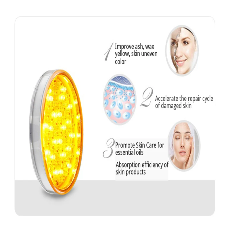  3 Color LED Photon Beauty Device Skin Rejuvenation Reduce Wrinkles Remove Freckle Introducting Port - 4000532102193