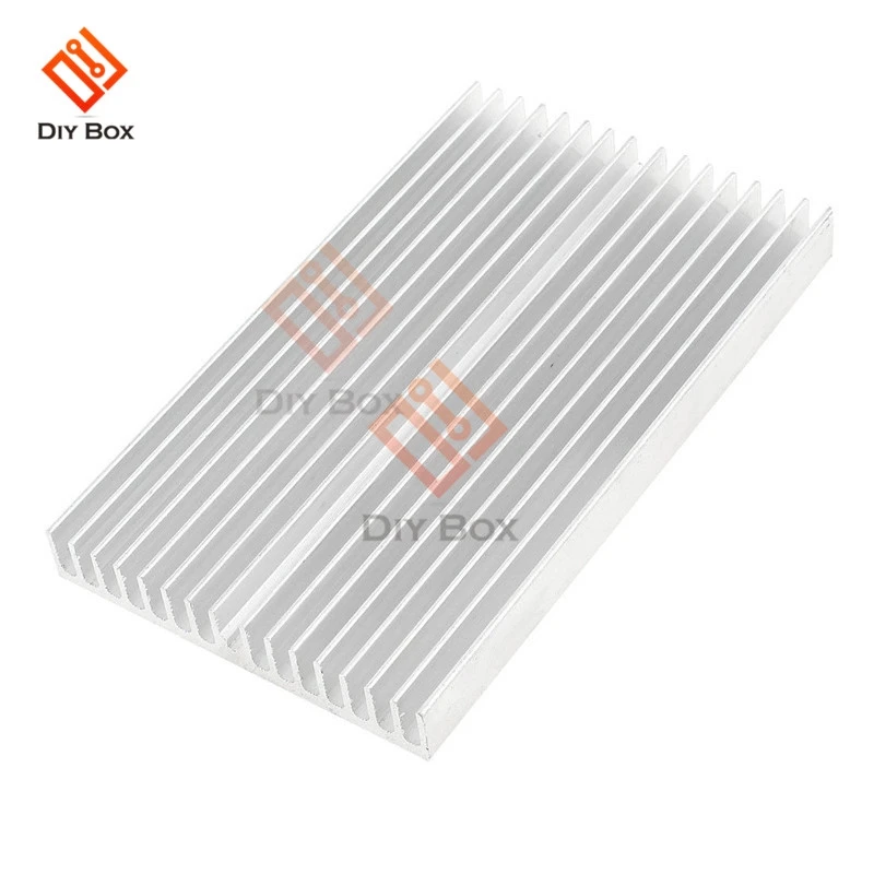 

Silber Ton Aluminium Kuehler Kuehlkoerper Heatsink 100 x 60 x 10 mm New