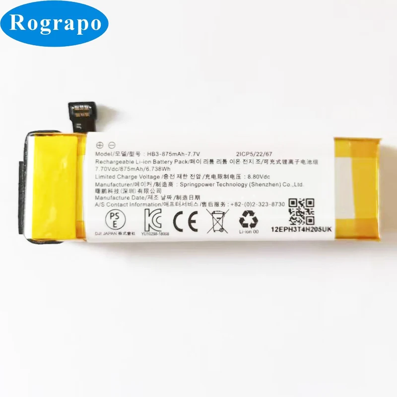 New 7.7v Hb3875mah Original Replacement Battery For Dji Osmo Pocket