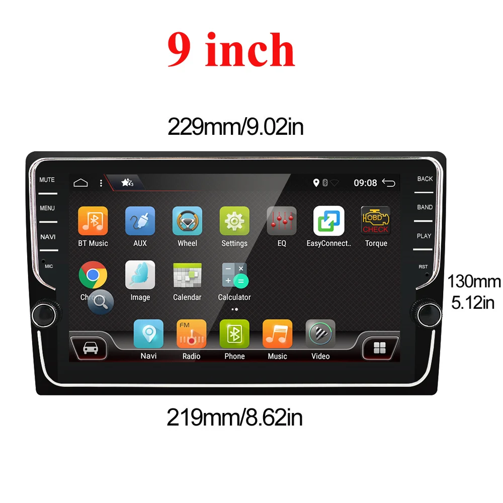 Best 4G RAM Octa Core 1din android 9.0 car Multimedia player universal GPS Navigation audio stereo radio with WIFI+bluetooth+camera 35