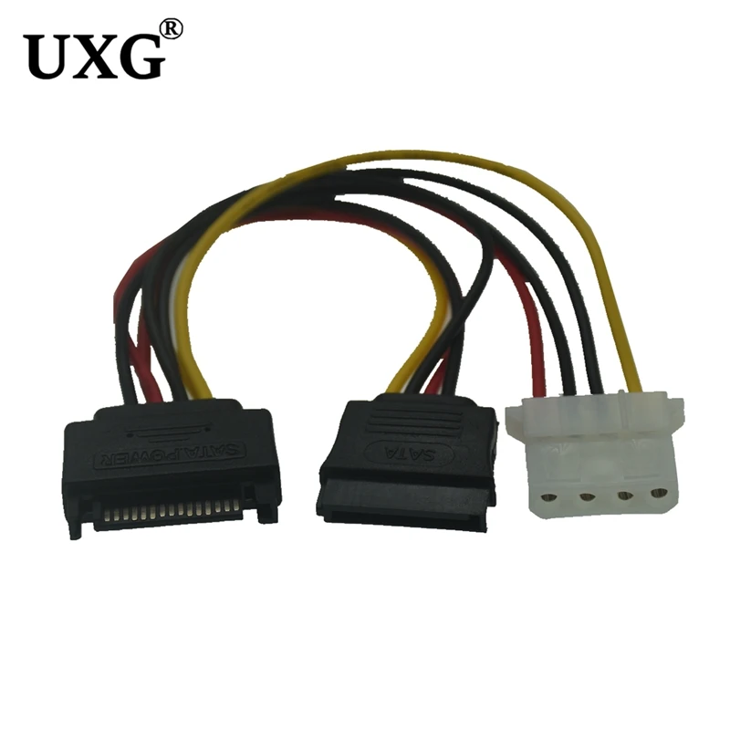 Кабель питания IDE Molex (папа)-15pin (мама) + 4pin SATA | Компьютеры и офис