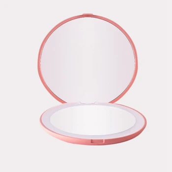 

10X Magnifying Makeup Mirror Portable Compact Travel Mirror With Lights Beauty Make Up Tool