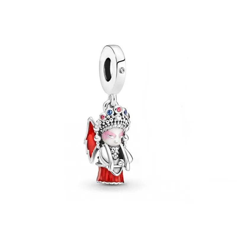 

100% 925 Sterling Silver Jewelry Woman Dangle Charms Fit Beads Bracelets Pendant Necklaces DIY For Women