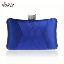8 цветов шелк невесты свадебные сумочки Алмаз вечерняя сумочка Модные женские вечерние ужин сумки атласная сумка bolsa WY34