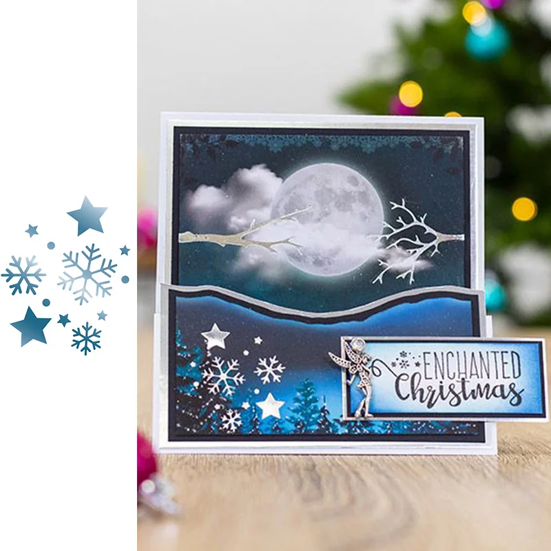 

Snowflake Star Hot Foil Plate Metal Cutting Dies for Scrapbooking and Card Making New 2019 die cuts