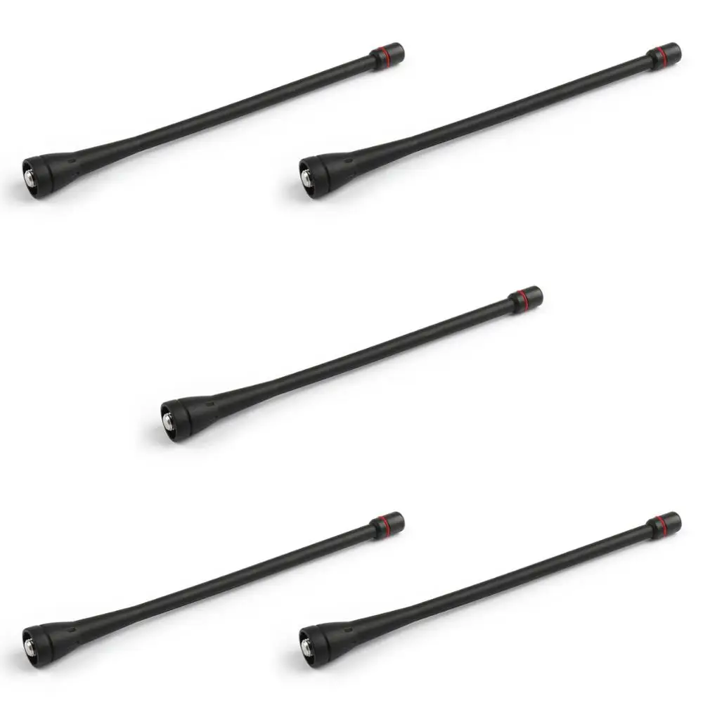 Artudatech 5Pcs Antenna Uhf 400-470Mhz Per Icom Ic-F21 Ic-F21S Ic-F30Gt Ic-F3 Ic-F80 Radio