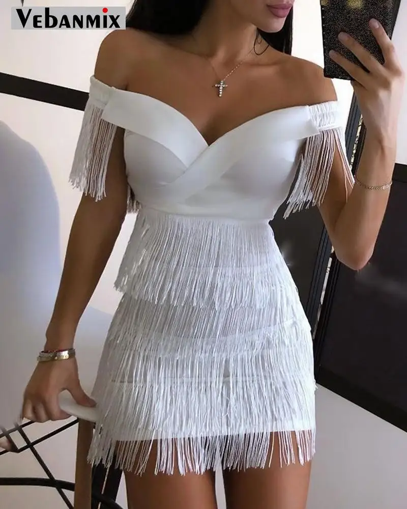 White dress tassels Clearance