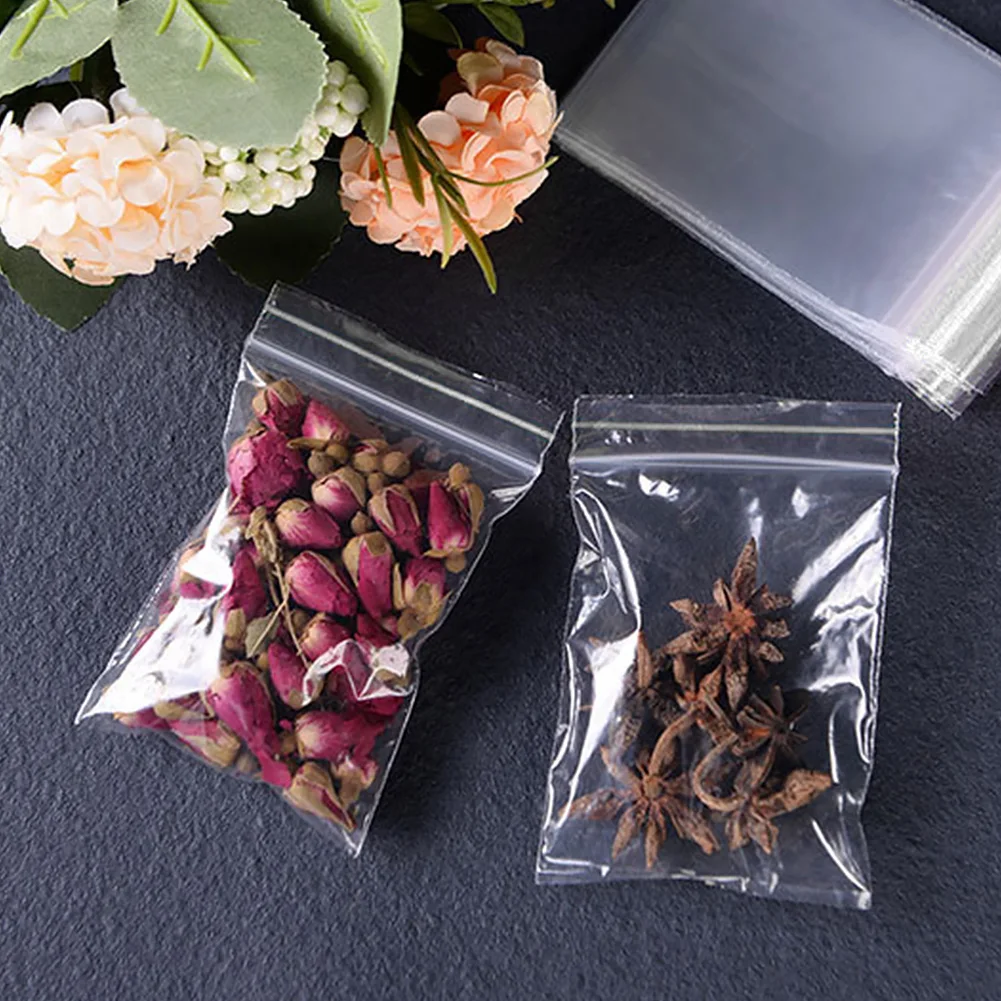 100 шт Ювелирные Монеты PE уплотнительная сумка для хранения еды поли Ziplock многоразовая практичная упаковка-диспенсер прозрачная кухня