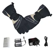 Перезаряжаемые перчатки с подогревом 6 часов с высокой изоляцией USB электрические зимние водонепроницаемые дышащие теплые перчатки с подогревом