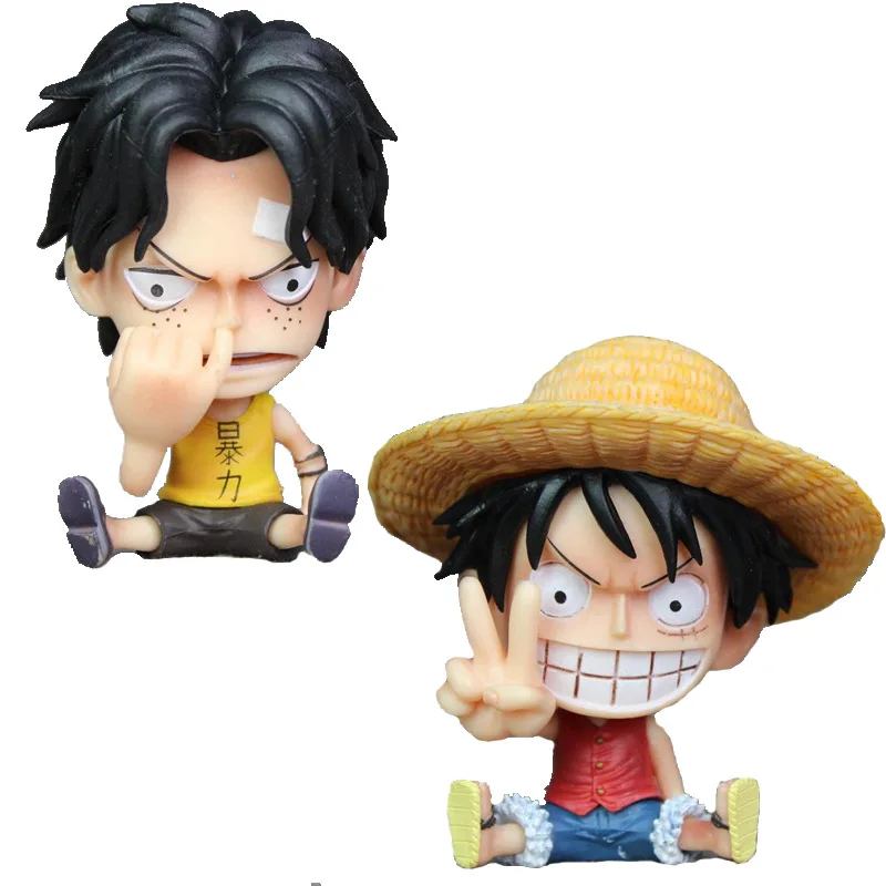 10 см аниме ONE PIECE Monkey D Luffy Portgas · Ace Sanj уверенная в себе luffy мультяшная забавная ПВХ