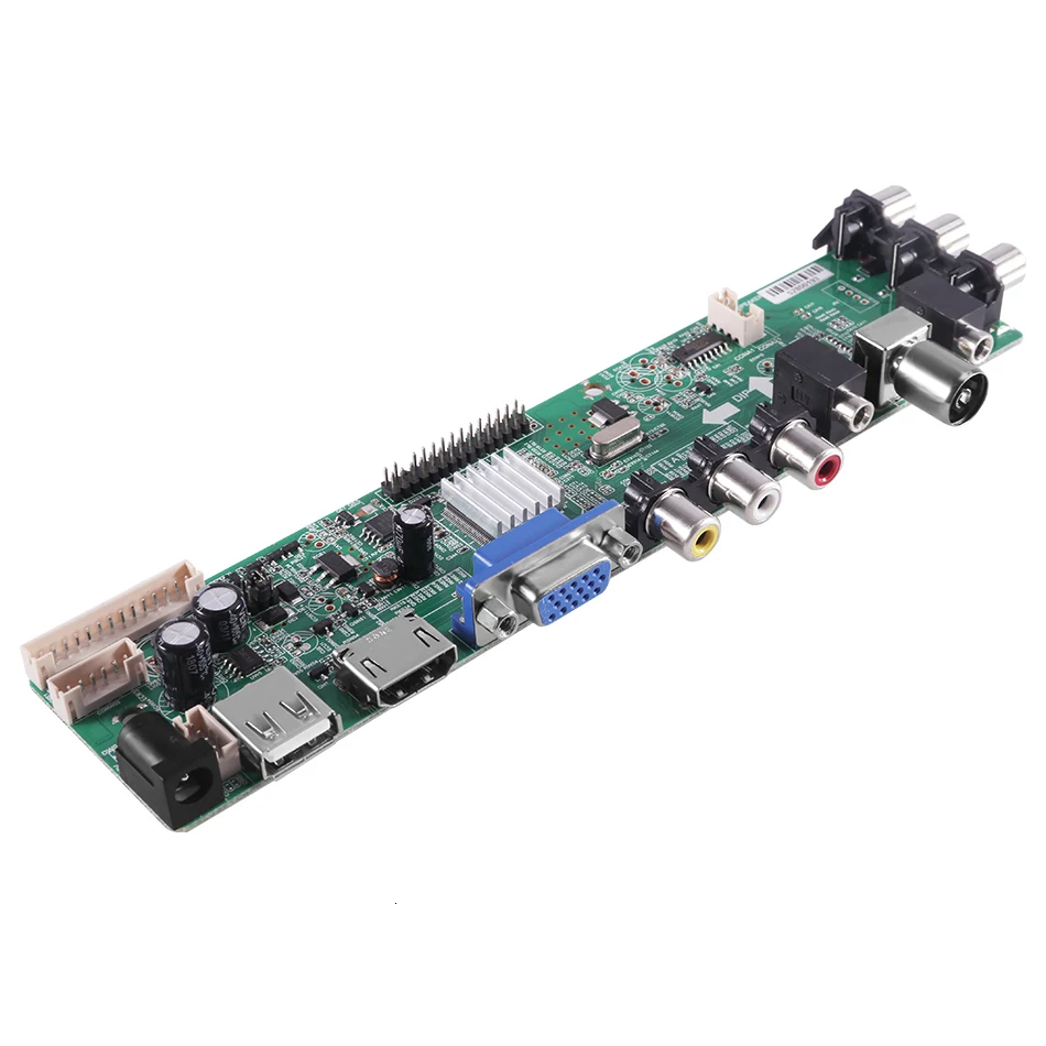 Price universal scaler kit 3663 TV Controller Driver Board Digital Signal DVB C DVB T2 DVB T Universal LCD UPGRADE 3463A with lvds