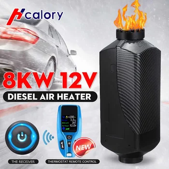 

12V Adjustable 8000W 1 to 8KW Remote control Air Diesels Fuel Heater Car Heater for RV Car Truck Motor Home Boat Bus Motorhome