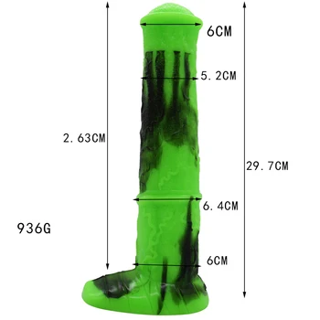 29*6cm Large Silicone Horse Dildo Animal Penis Masturbator Sex Toys for Women Lesbian Pussy Vagina Soft Sexual Masturbation Tool