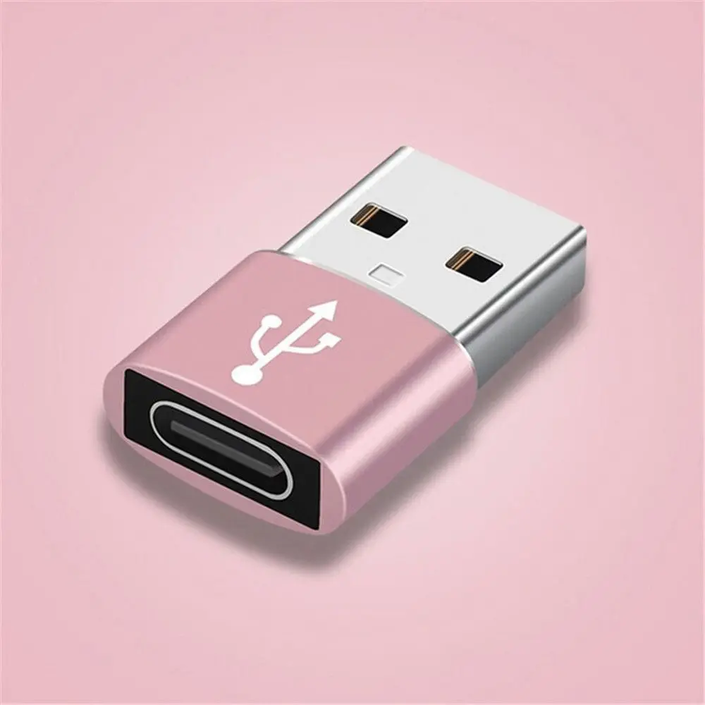 Cable Adapter For iPhone 12 11 New Mini Aluminum Alloy Cable Adapter Type C to USB 30 Converter Fast Charger Connector Mobile Accessories