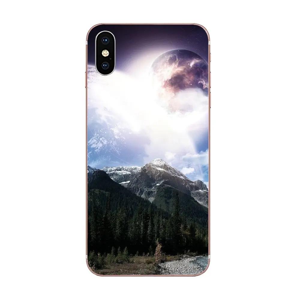 Для huawei P7 P8 P9 P10 P20 P30 Lite Mini Plus Pro TPU Coque чехол для горного леса облака - Цвет: as picture