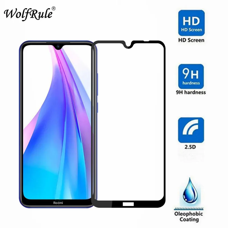 2 шт. Защита для ЖК-экрана для Xiaomi Redmi Note 8T полностью проклеенное закаленное стекло для Xiaomi Redmi Note 8T стекло Redmi Note 8T 6,3"