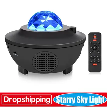 

LED Romantic Starry Sky Night Light Bluetooth Music Player Remote Control Disco Lamp LED Laser Projector Light Mini Ball Lamp