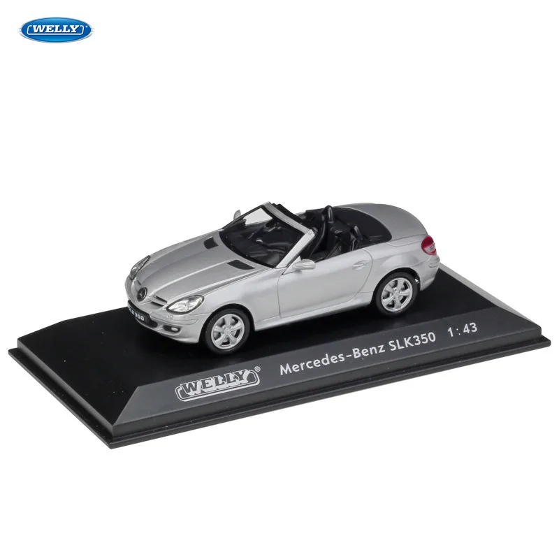 SLK350 WELLY 1:43 porsche 911 модель автомобиля из сплава Модель автомобиля украшение автомобиля коллекция Подарочная игрушка Литье под давлением модель игрушка для мальчиков - Цвет: SLK350