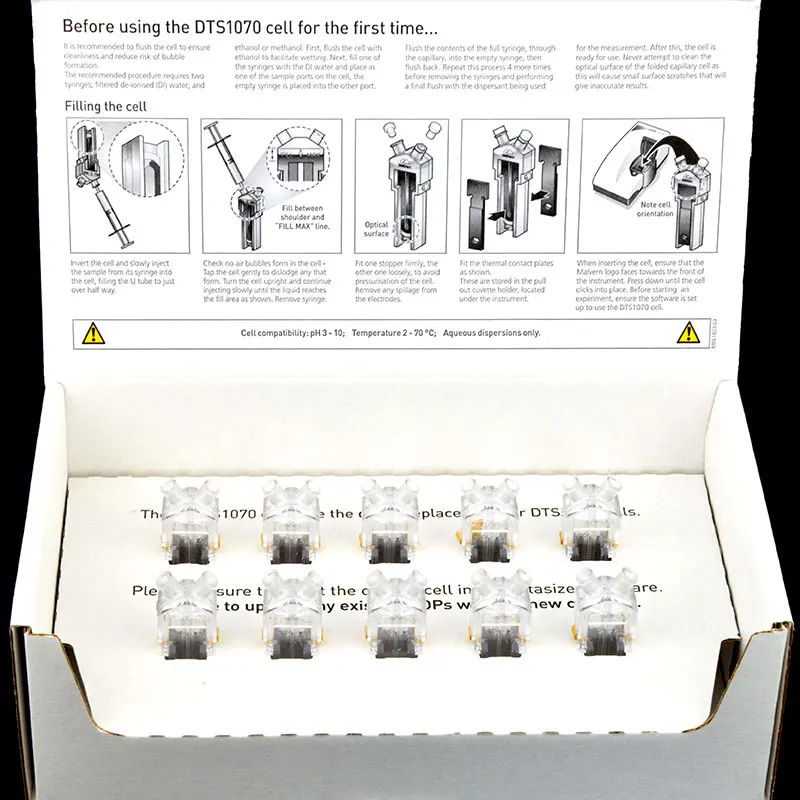 Top MALVERN ZETA Potential Sample Cell Disposable Folding Capillary