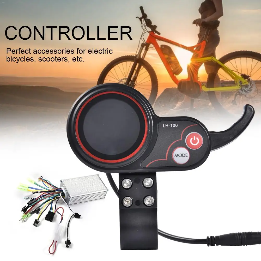 

Electric Bicycle Controller 24V 36V 48V 60V250W/350 Electric Bike Scooter Controller LCD Display Control Panel with Shift Switch