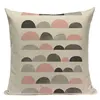 Pinkish Geometric Nordic Pillowcase