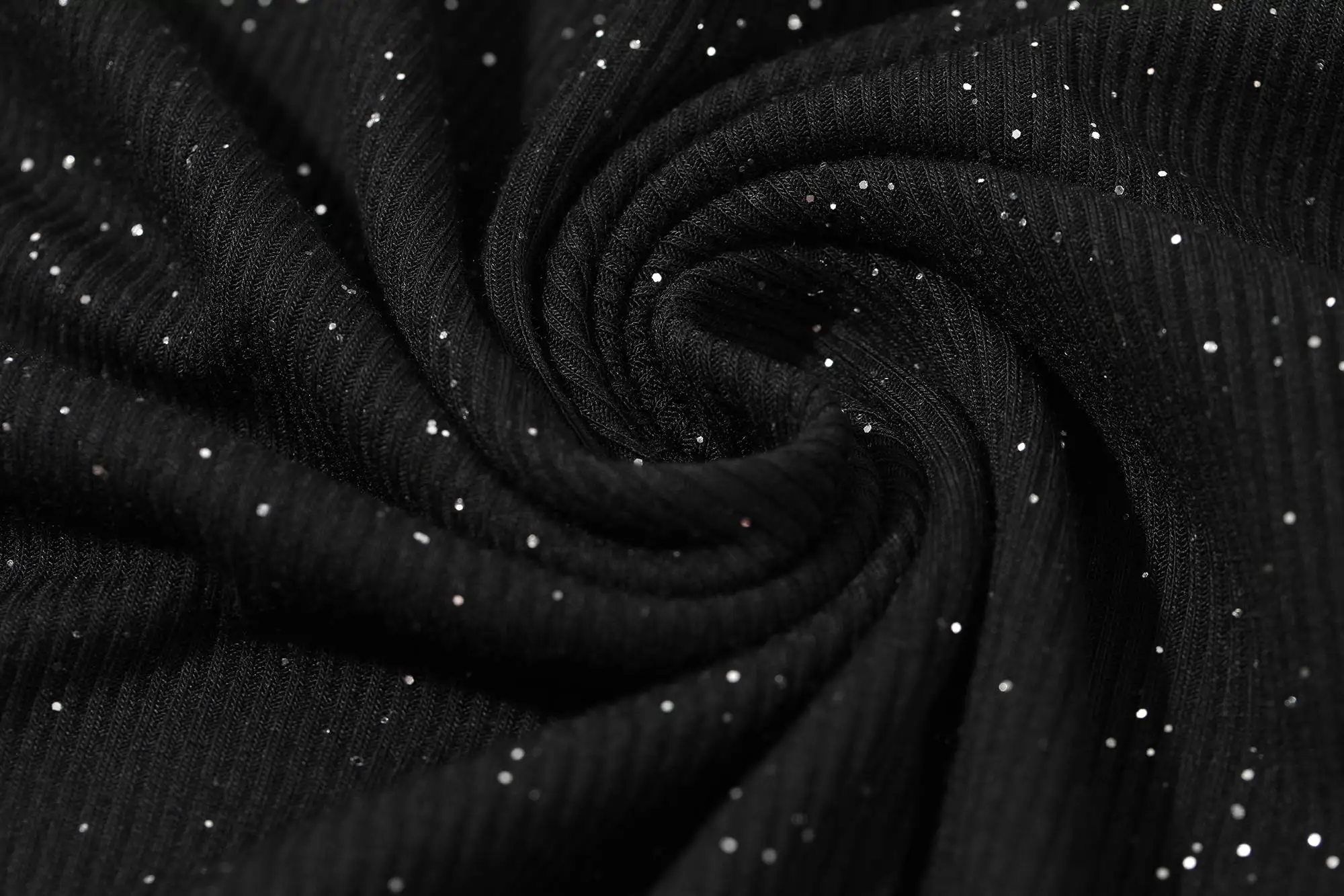 ELFSACK Solid Contrast Sequins Casual T-Shirts Women Clothing,2020 Autumn ELF Full Sleeve Korean Ladies,Basic Daily Bright Tops