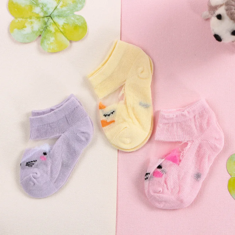 Новые стильные летние детские милые Мультяшные носки для мальчиков приятные для кожи хлопковые носки дышащие впитывающие пот короткие носки