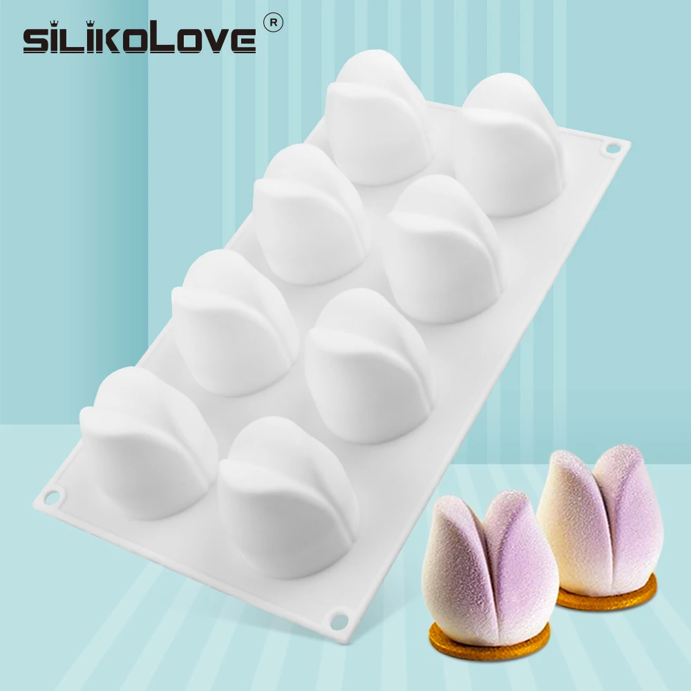 

SILIKOLOVE 3D Rose Shaped Diy Wedding Silicone Mousse Molds Cake Decorating Truffle Brownies Pastry Tool