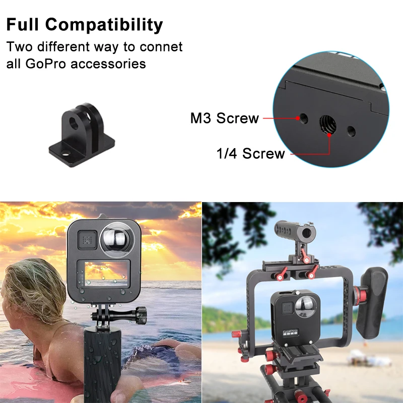 Aluminum Alloy Protective Case For Gopro Max 360 Housing Metal