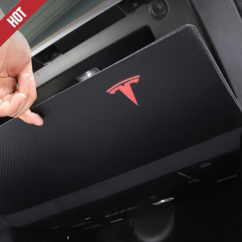 Glove Compartment Anti Kick Protection Sticker | Tesla Model 3  1