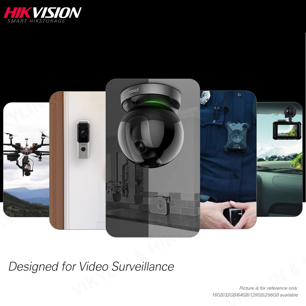 HIKVISION 100% Оригинальный Micro SD карты Class10 безопасности серии tf карта 16/32/64/128/256 ГБ Макс
