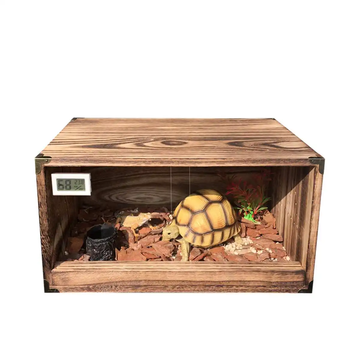 

Hot New Frogs Snake Turtle Lizard Tank Wooden Reptiles Terrariums Vivarium Enclosure Heating Cage Breeding Box Reptiles Winter S