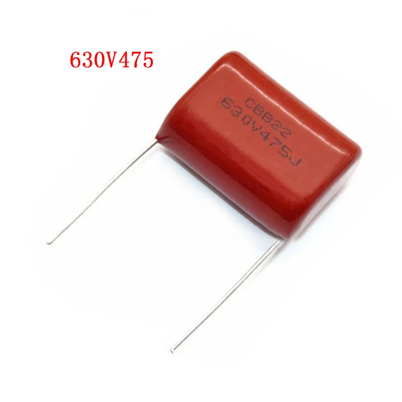 5 шт. 630V475 4 7 мкФ Шаг 25 мм 630 в 475 CBB полипропиленовый пленочный конденсатор |