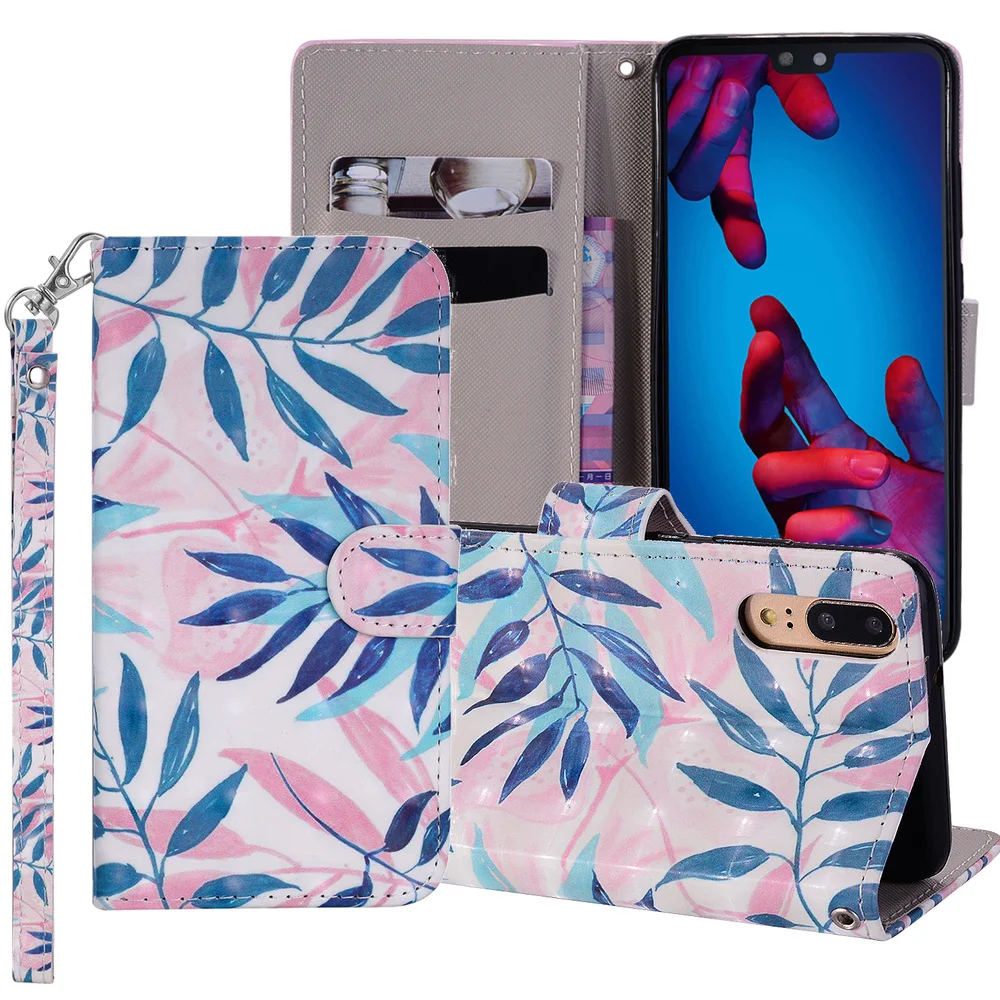 Чехол с рисунком для Huawei P20 Lite чехол P30 Mate 20 10 книжка Mate20 X Pro подставкой откидной