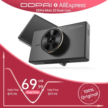 

Original DDPai Mola Z5 Car DVR Camera 1600P HD ADAS 3Inch IPS Touch Screen 24H Parking Monitor Dash Cam WiFi Auto Video Recorder