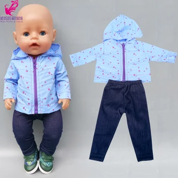 

43cm Baby New Born Doll Summer Clothing for Baby Doll Clothes 18 Inch Girl Doll Jacket Coat