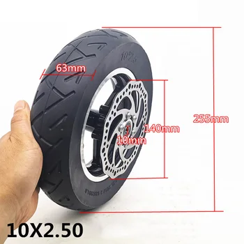 

E-Bike Tire Black Wheel 10x2.50 Tyre Explosion-proof Outdoor Non-inflatable