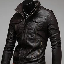 Zogaa мотоциклетная кожаная куртка мужская осень зима мужская Кожаная Куртка Jaqueta De Couro Masculina мужские кожаные пальто