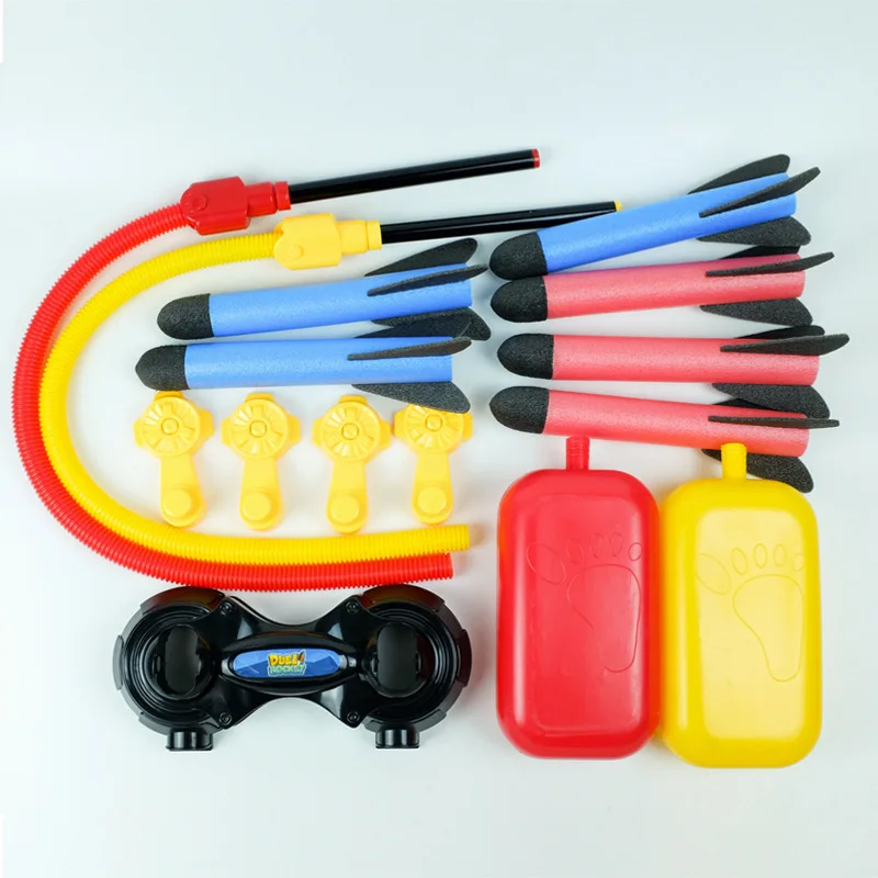 2022 New Children Outdoor Foot Launcher Eva Foam Cotton Material Soaring Rocket Parent Child Interaction Safety Sports Toys 4