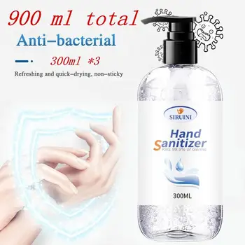 

900ML Travel Portable Hand Gel Sanitizer Anti-Bacteria Moisturizing Disposable No Clean 75% Alcohol Antibacterial Hand Gel