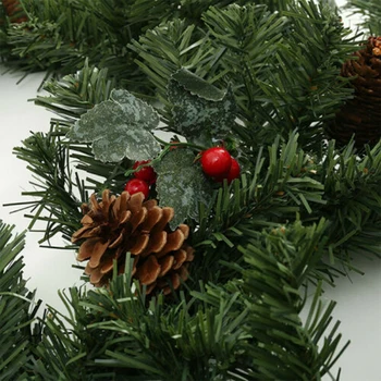 

1.8M Christmas Decoration Ornaments Xmas Tree Garland Rattan Home Wall Pine